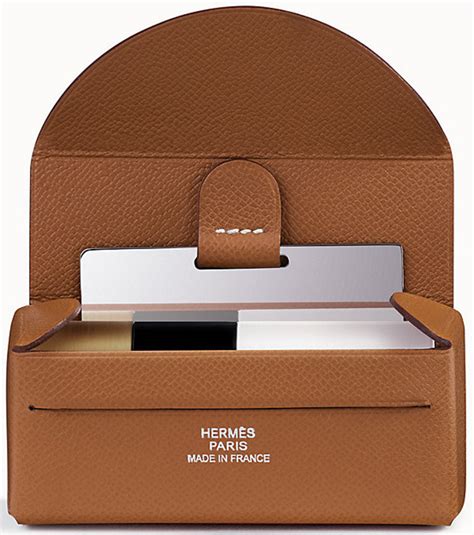 hermes cosmetic bag|hermes lipstick case with mirror.